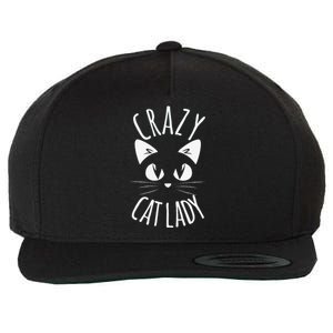 CRAZY CAT LADY Funny Fur Mom Mother's Day Christmas Birthday Wool Snapback Cap