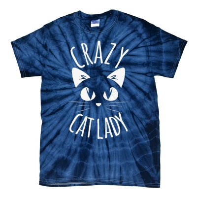 CRAZY CAT LADY Funny Fur Mom Mother's Day Christmas Birthday Tie-Dye T-Shirt