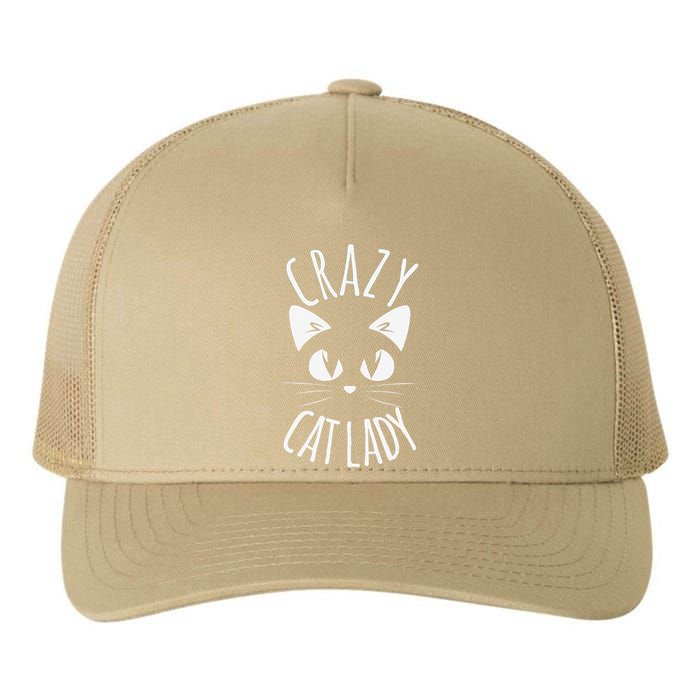 CRAZY CAT LADY Funny Fur Mom Mother's Day Christmas Birthday Yupoong Adult 5-Panel Trucker Hat