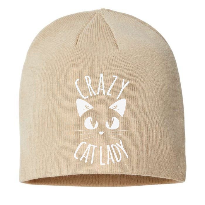 CRAZY CAT LADY Funny Fur Mom Mother's Day Christmas Birthday Sustainable Beanie