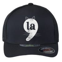 Cat Comma La Kamala Harris For President 2024 Election Flexfit Unipanel Trucker Cap