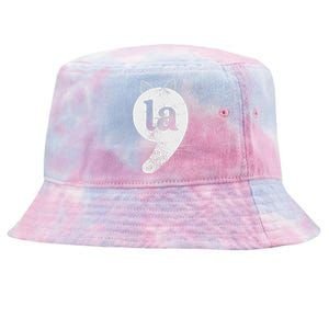 Cat Comma La Kamala Harris For President 2024 Election Tie-Dyed Bucket Hat