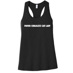 Childless Cat Lady For Cat Mom Women Cat Lady Women's Racerback Tank