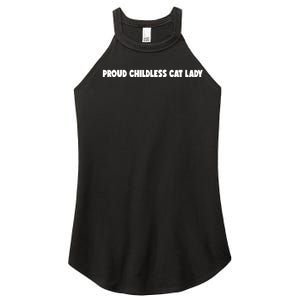 Childless Cat Lady For Cat Mom Women Cat Lady Women's Perfect Tri Rocker Tank