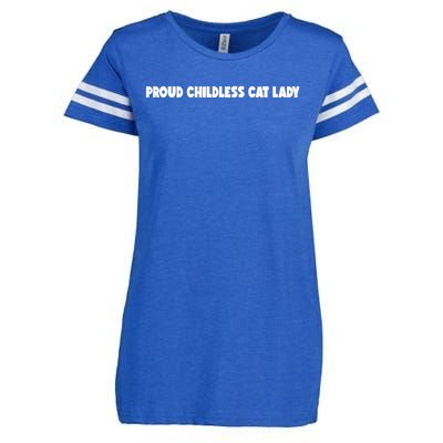 Childless Cat Lady For Cat Mom Women Cat Lady Enza Ladies Jersey Football T-Shirt