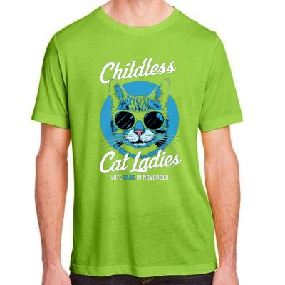 Childless Cat Ladies Vote Blue In November Democrats Liberal Adult ChromaSoft Performance T-Shirt