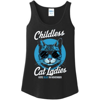 Childless Cat Ladies Vote Blue In November Democrats Liberal Ladies Essential Tank