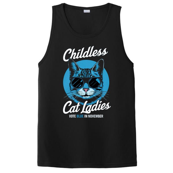 Childless Cat Ladies Vote Blue In November Democrats Liberal PosiCharge Competitor Tank