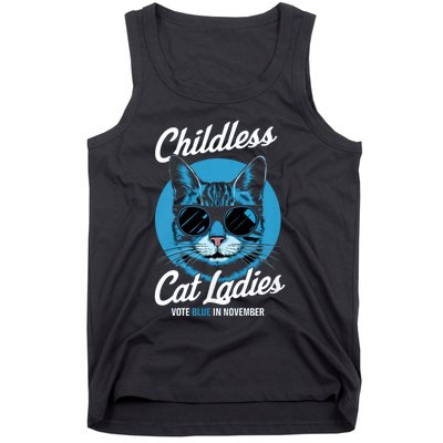 Childless Cat Ladies Vote Blue In November Democrats Liberal Tank Top