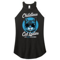 Childless Cat Ladies Vote Blue In November Democrats Liberal Women's Perfect Tri Rocker Tank