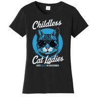 Childless Cat Ladies Vote Blue In November Democrats Liberal Women's T-Shirt