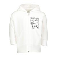 Childless Cat Ladies For Kamala 2024 Toddler Zip Fleece Hoodie