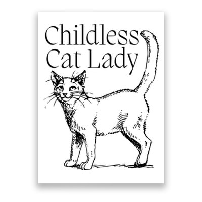 Childless Cat Ladies For Kamala 2024 Poster