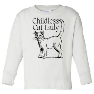 Childless Cat Ladies For Kamala 2024 Toddler Long Sleeve Shirt