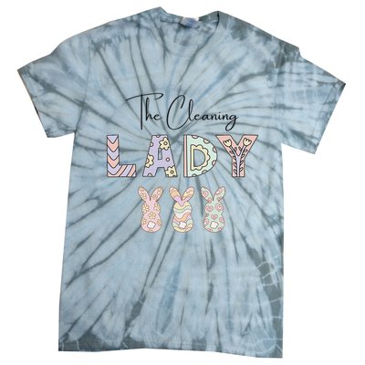 Cute Cleaning Lady Easter Tie-Dye T-Shirt