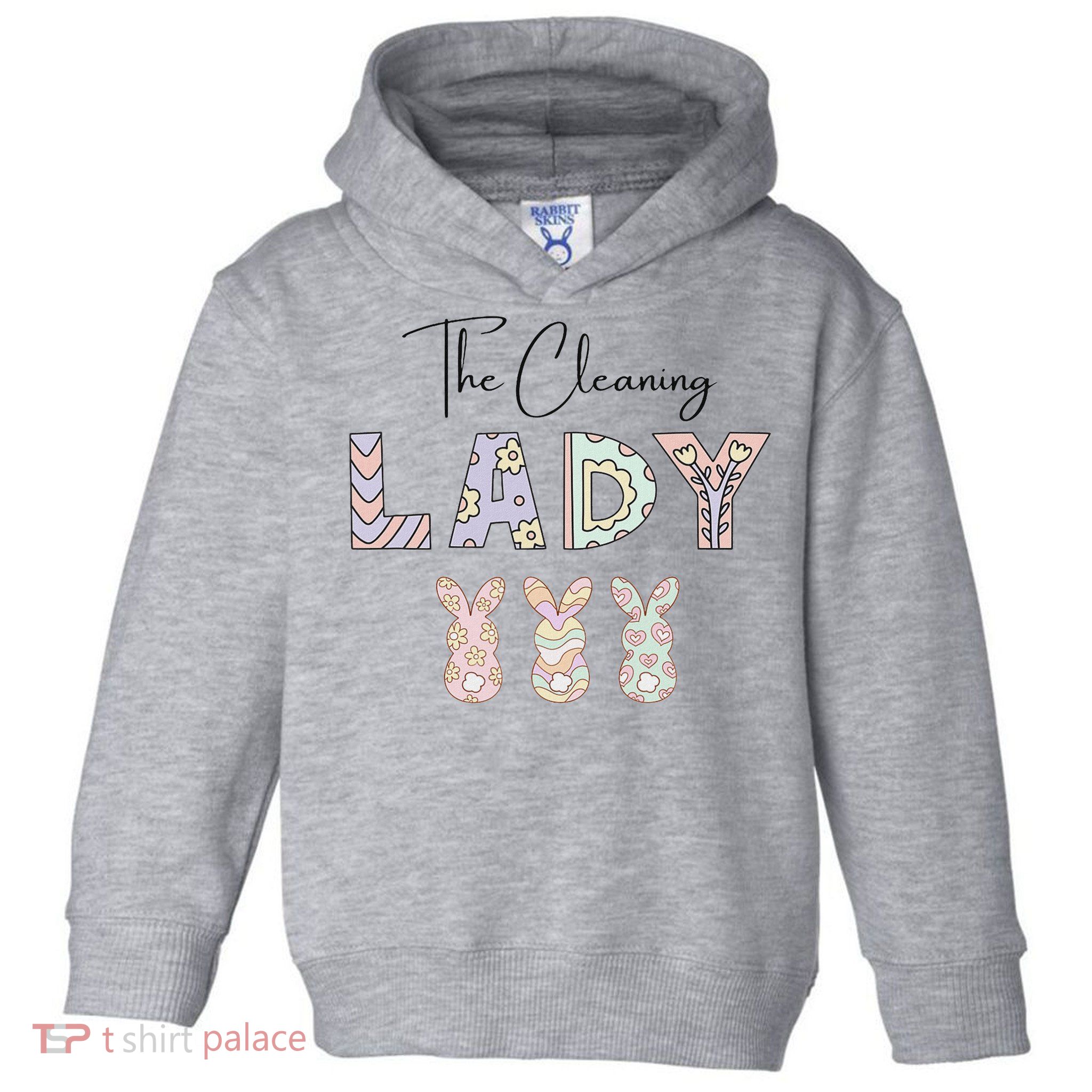 Cute Cleaning Lady Easter Toddler Hoodie