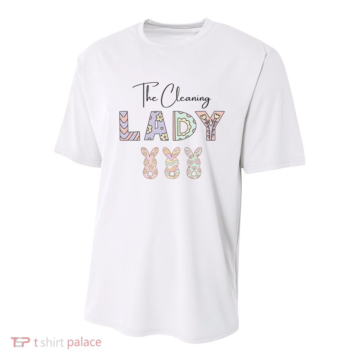 Cute Cleaning Lady Easter Youth Performance Sprint T-Shirt