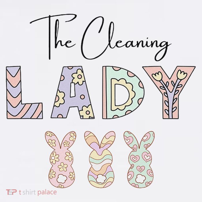 Cute Cleaning Lady Easter Premium T-Shirt