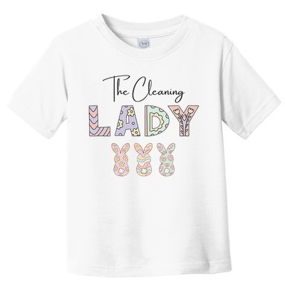 Cute Cleaning Lady Easter Toddler T-Shirt