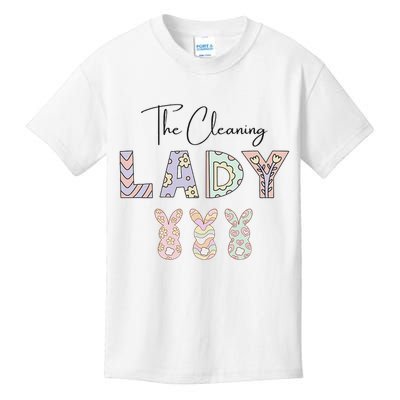 Cute Cleaning Lady Easter Kids T-Shirt
