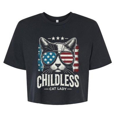 Childless Cat Lady 2024 Bella+Canvas Jersey Crop Tee