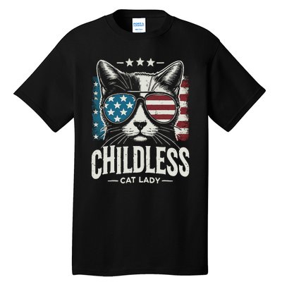 Childless Cat Lady 2024 Tall T-Shirt