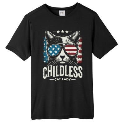 Childless Cat Lady 2024 Tall Fusion ChromaSoft Performance T-Shirt