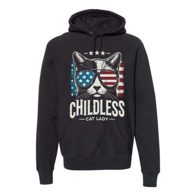 Childless Cat Lady 2024 Premium Hoodie