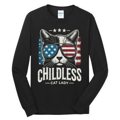 Childless Cat Lady 2024 Tall Long Sleeve T-Shirt