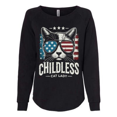 Childless Cat Lady 2024 Womens California Wash Sweatshirt