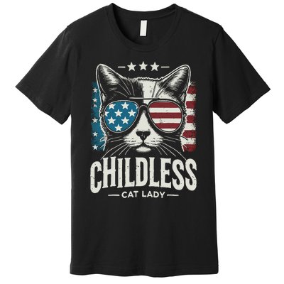 Childless Cat Lady 2024 Premium T-Shirt