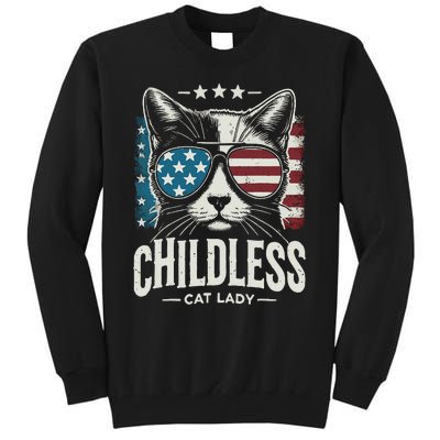 Childless Cat Lady 2024 Tall Sweatshirt