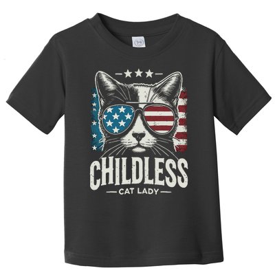 Childless Cat Lady 2024 Toddler T-Shirt