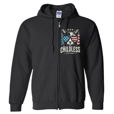 Childless Cat Lady 2024 Full Zip Hoodie