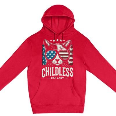 Childless Cat Lady 2024 Premium Pullover Hoodie