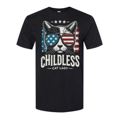 Childless Cat Lady 2024 Softstyle CVC T-Shirt