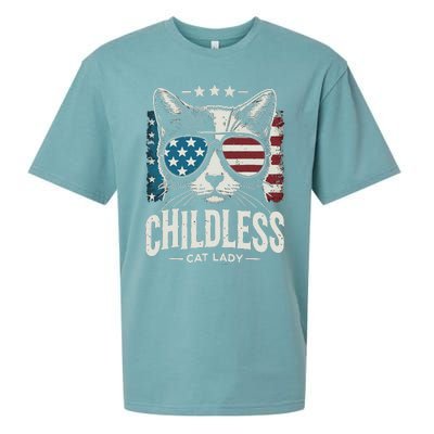 Childless Cat Lady 2024 Sueded Cloud Jersey T-Shirt