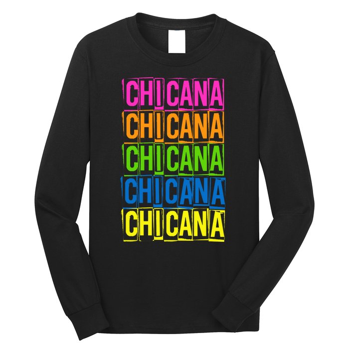 Chicana Colorful Latina Long Sleeve Shirt