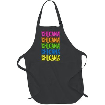 Chicana Colorful Latina Full-Length Apron With Pockets