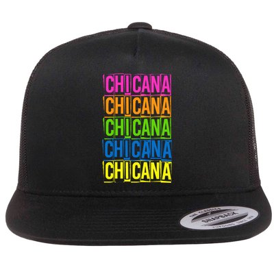 Chicana Colorful Latina Flatbill Hat