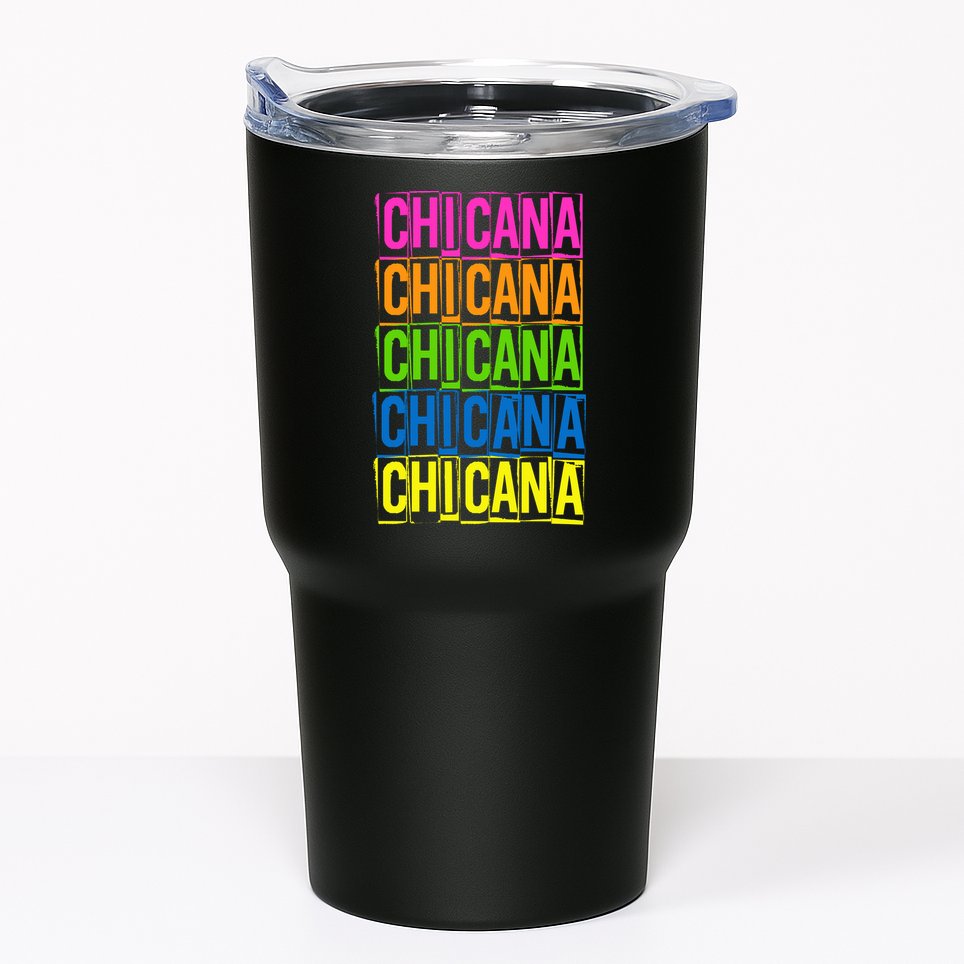 Chicana Colorful Latina Tumbler