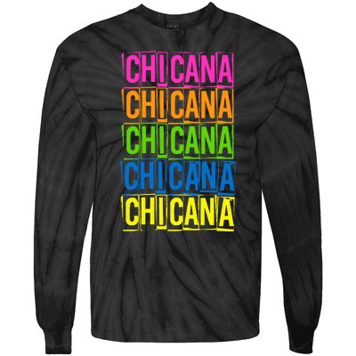 Chicana Colorful Latina Tie-Dye Long Sleeve Shirt