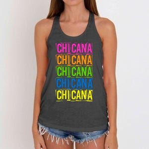 Chicana Colorful Latina Women's Knotted Racerback Tank