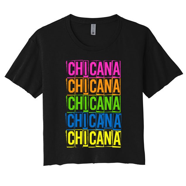 Chicana Colorful Latina Crop Top