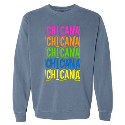 Chicana Colorful Latina Garment-Dyed Sweatshirt