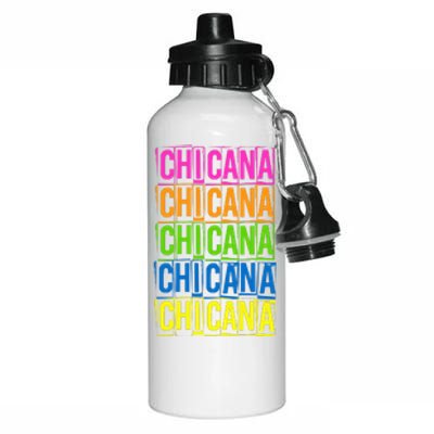 Chicana Colorful Latina Aluminum Water Bottle