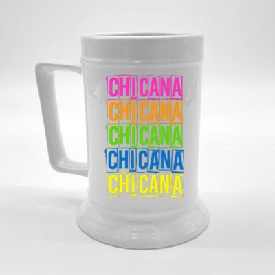 Chicana Colorful Latina Beer Stein