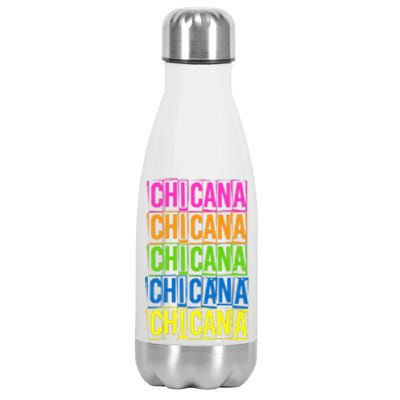 Chicana Colorful Latina Stainless Steel Insulated Water Bottle