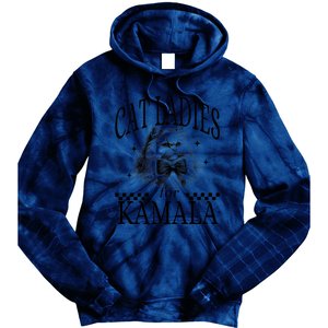 Childless Cat Lady Cat Ladies For Kamala Tie Dye Hoodie