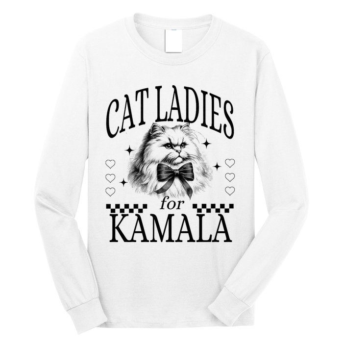 Childless Cat Lady Cat Ladies For Kamala Long Sleeve Shirt